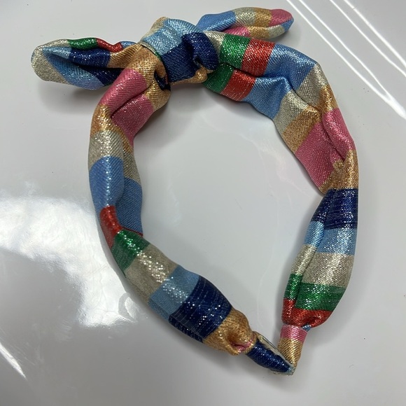Colorful Metallic Striped Headband - Picture 5 of 7